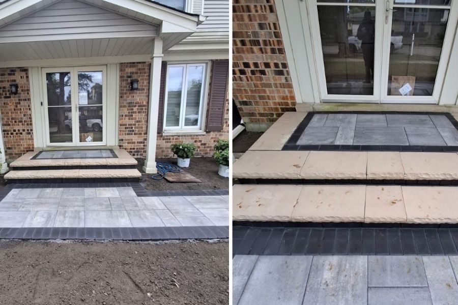 Hardscape Walkway in Evanston - Lanscaping