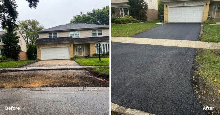 Driveway Hardscape Install in Mount Prospect - Landscaping