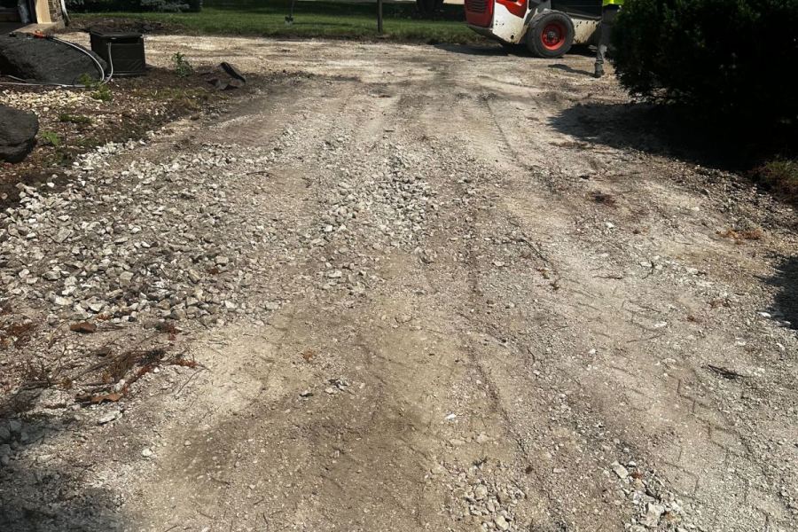 Asphalt Paving Base Preparation in Glenview - Landscaping
