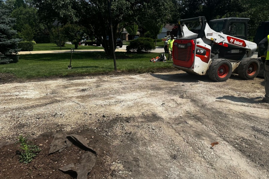 Asphalt Paving Base Preparation in Glenview - Landscaping