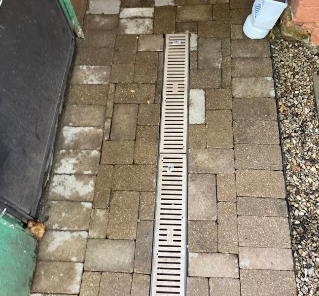 Channel Drainage in Evanston - Lanscaping