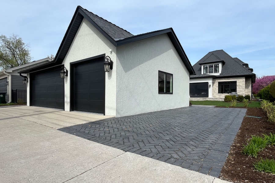 Hardscape Project Brick Blue Stone Glencoe - Landscaping