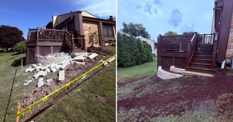 Hardscape Retaining Wall in Chicago - Lanscaping