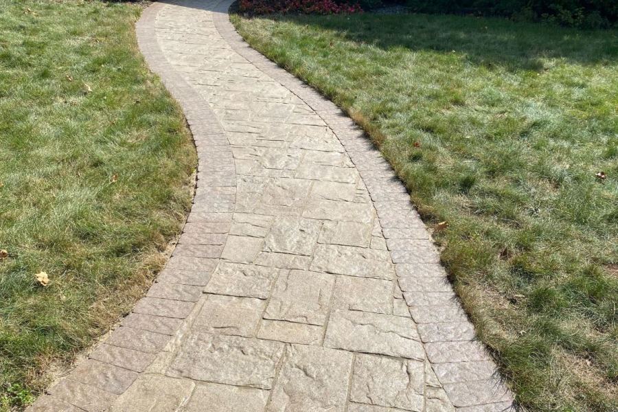 Hardscape Walkway stoop In Park Ridge - Landscaping