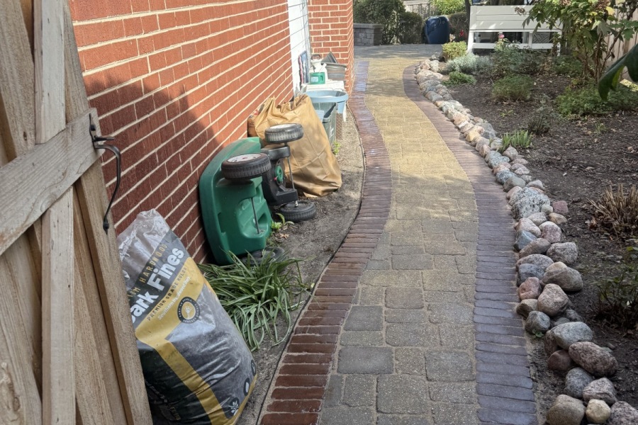 Hardscape Walkway Installation in Evanston - Lanscaping