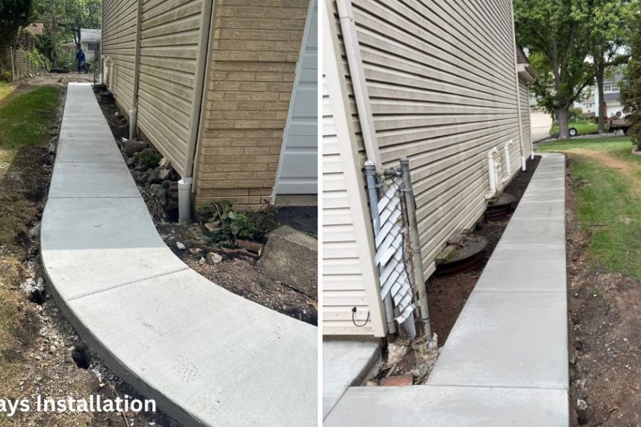 Hardscape Walkway installation in Mount Prospect - Landscaping