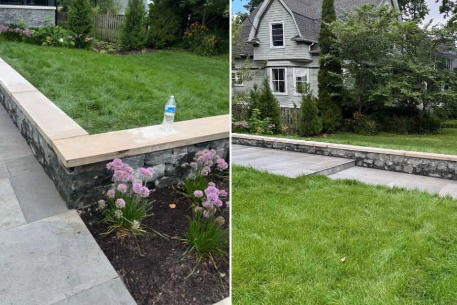 Hardscape Retaining Wall in Park Ridge 
