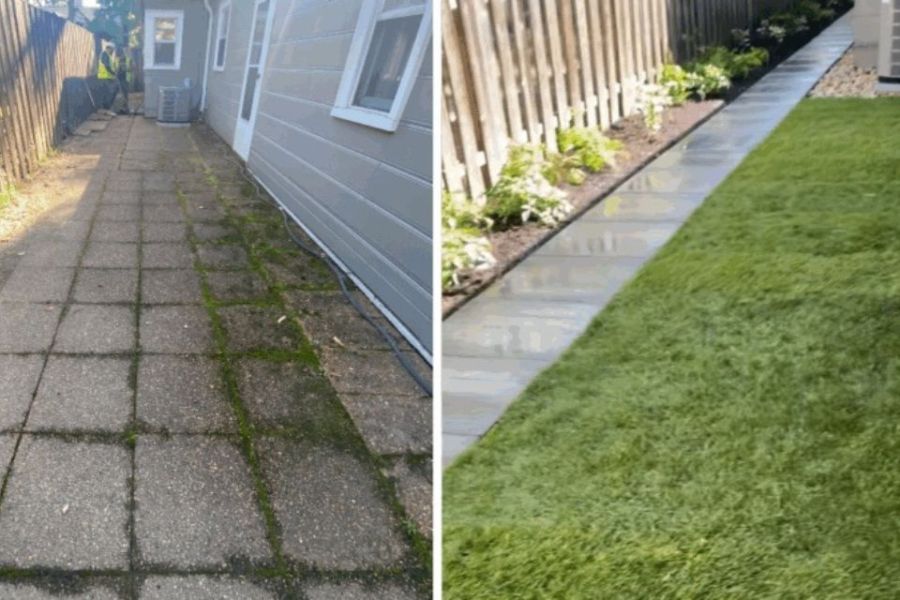 Hardscape Walkway in Glenview - Lanscaping