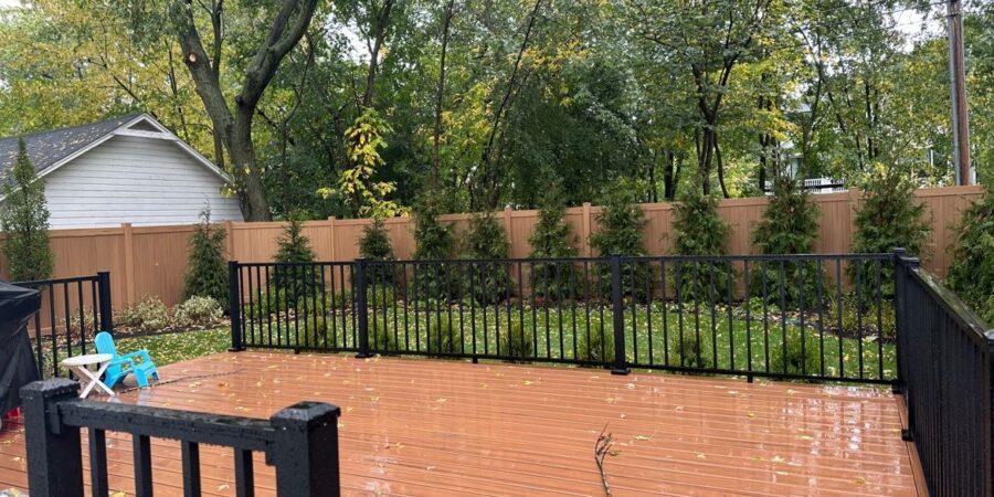 Hardscape Patio Deck in Wilmette - Lanscaping