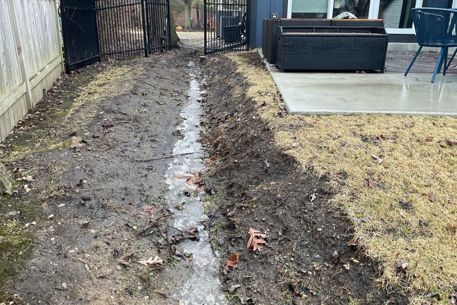 drainage  / Glenview  - Landscaping