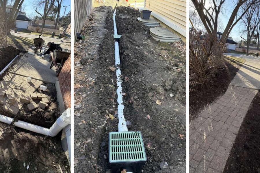drainage_install Gleenview - Lanscaping