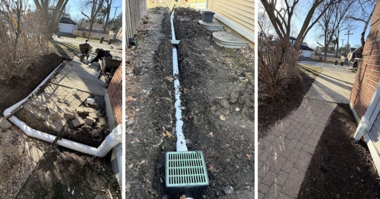 Glenview Drainage System - Lanscaping