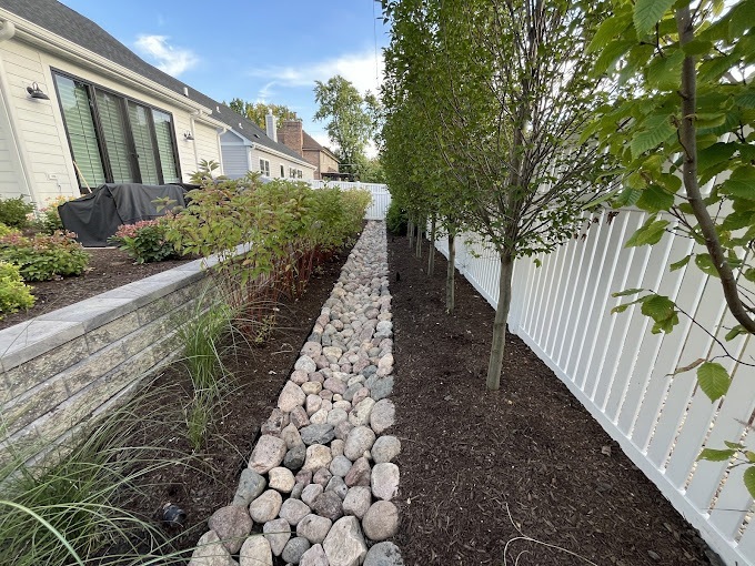 Drainage River Rock / Park Ridge  - Landscaping