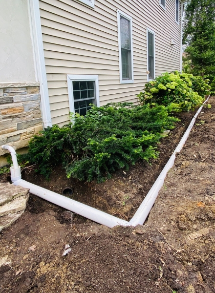 Sump Pump Drainage with Air Gap / Northfield  - Landscaping