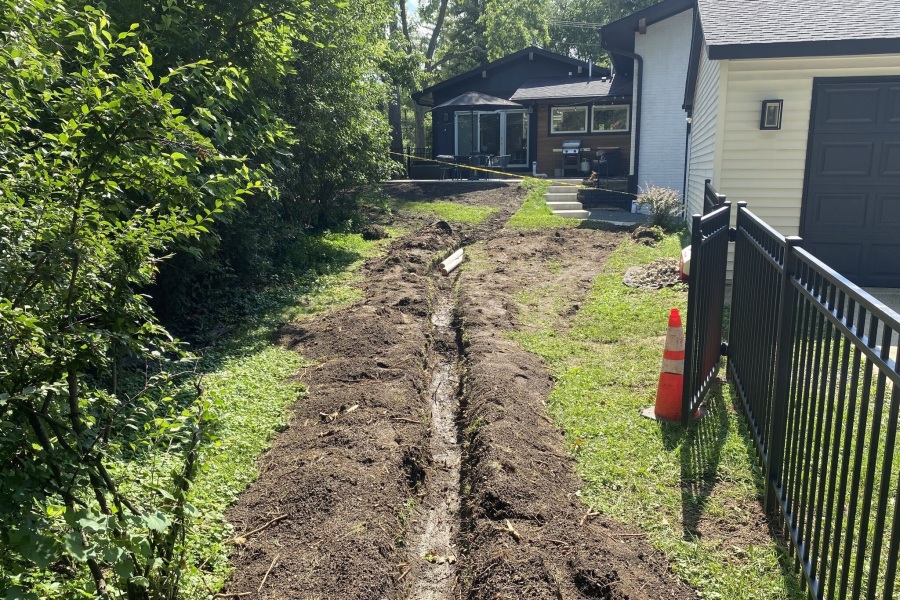 drainage   / Glenview  - Landscaping