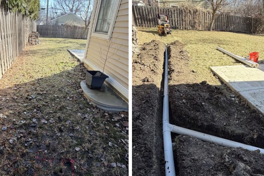 drainage_install Gleenview - Lanscaping
