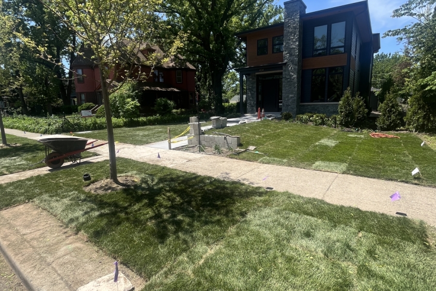 Landscape Installation Sod in Park Ridge - Landscaping