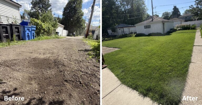 Landscape Installation in Evanston - Lanscaping