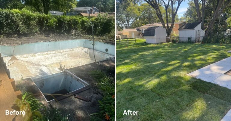 Mount Prospect Pool Removal - Lanscaping