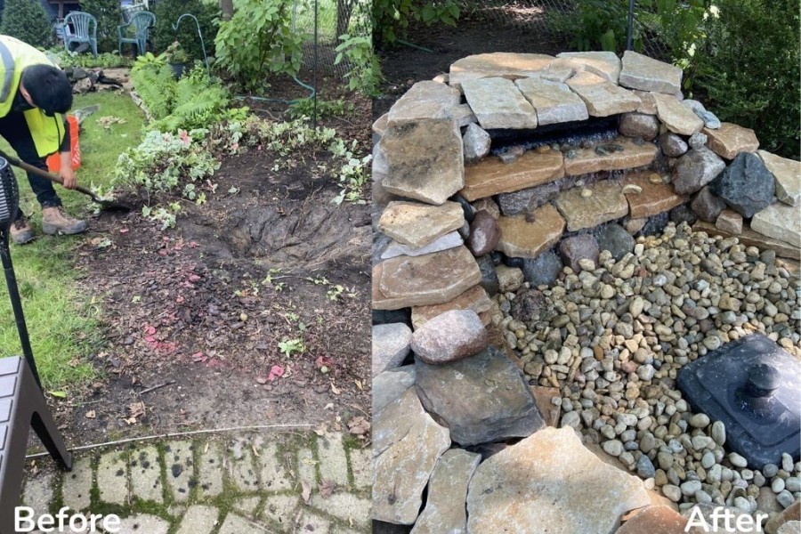Hardscape Waterfall waterscaping Kenilworth - Landscaping