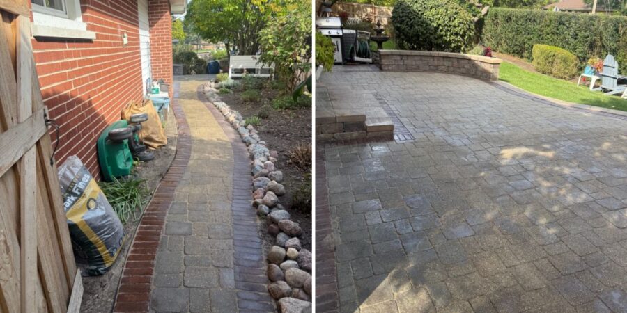 Landscape Planting, Boxwood Replacement & Driveway Patio Maintenance Project in Evanston, IL