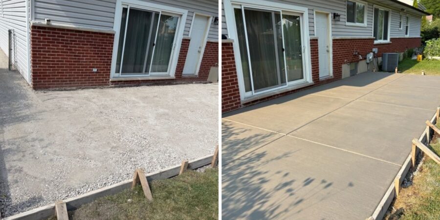 Concrete driveway installation in Lake Forest, IL