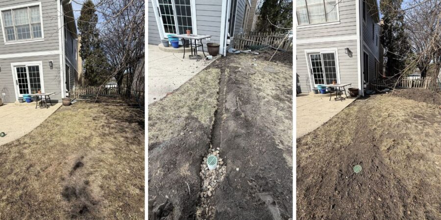 Deerfield Drainage and Landscape Installation Project