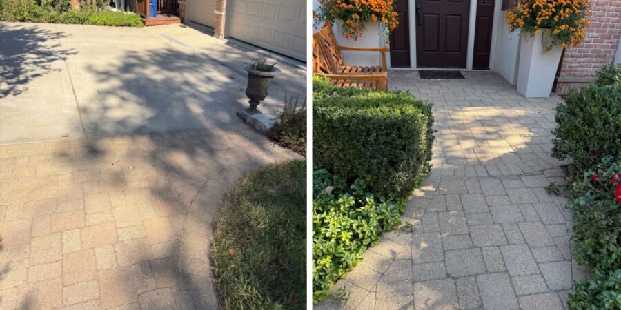 Paver Repair, Power Washing & Sealing Project in Northbrook, IL