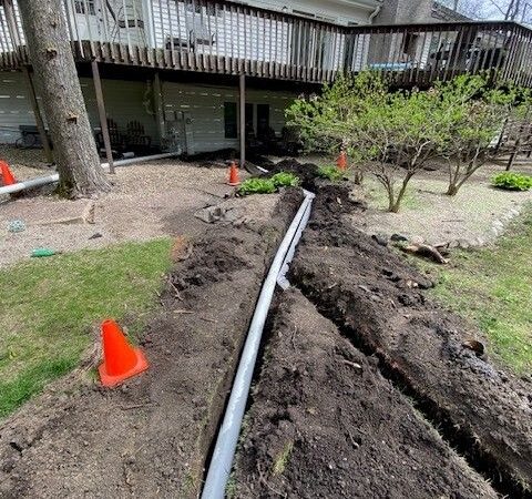Massive Drainage Install in Lake Zurich 1