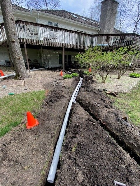 Massive Drainage Install in Lake Zurich 1
