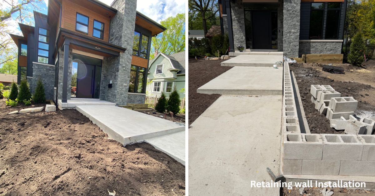 Park Ridge Concrete Front Walkway Preparation