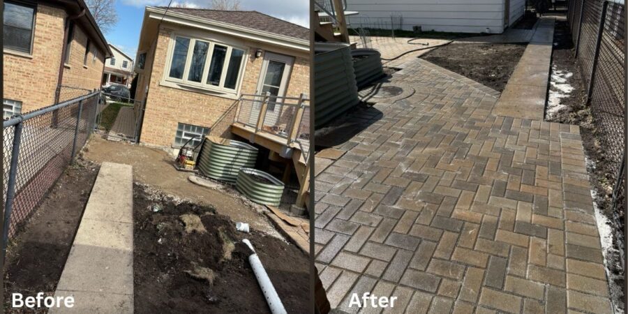 Winnetka Drainage and Hardscape Patio Project