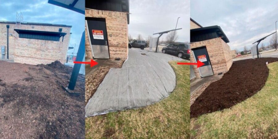 Commercial rodent exclusion project installing stainless steel mesh fabric to block entry points and protect property