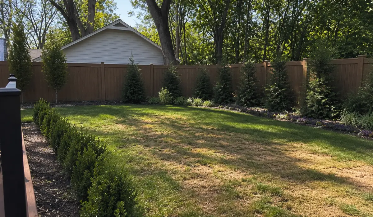 Protect your landscaping from extreme summer heat affecting patchy residential lawn areas, planting beds, and shrubs.